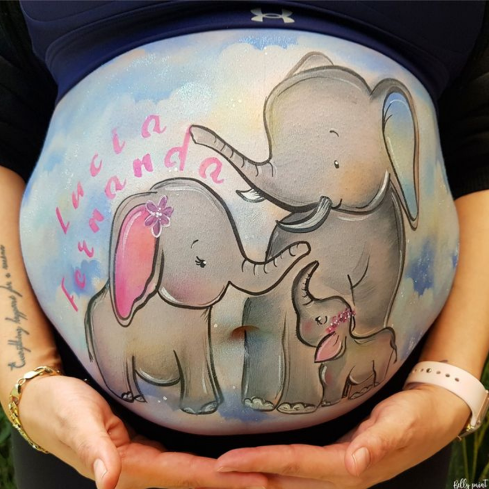 Body Paint en Babyshowers