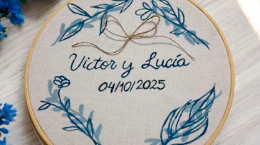 Porta alianza azul cielo